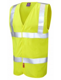 Leo Clifton Anti-Static Waistcoat W19 - Yellow